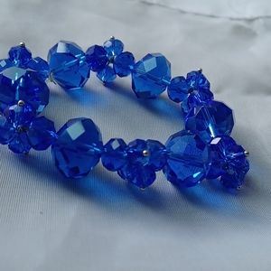 Beautiful  blue glass bracelet